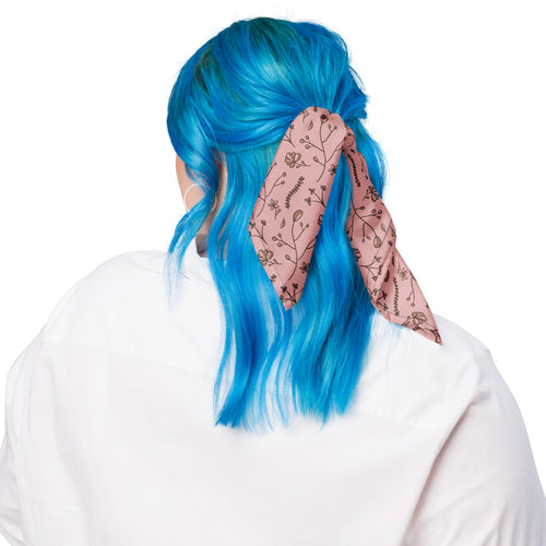 Mocha Sprig Bandana mockup 1 pattern preview