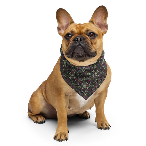 Psychedelic Damask Bandana mockup 2 pattern preview