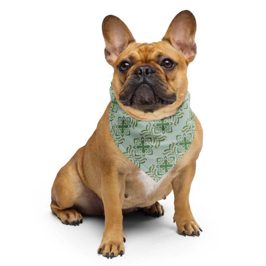 Olive Butterfly Bandana mockup 2
