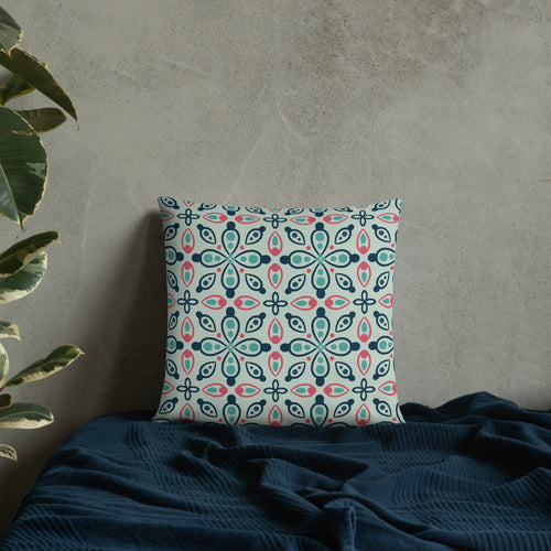 Eye Tile Souk Throw Pillow mockup 1 pattern preview