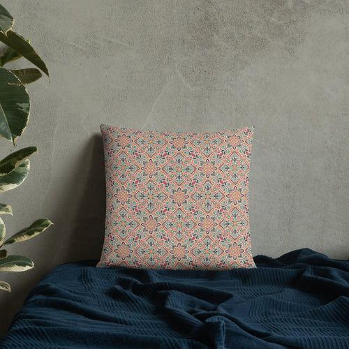 Picnik Fiesta Throw Pillow mockup 1 pattern preview