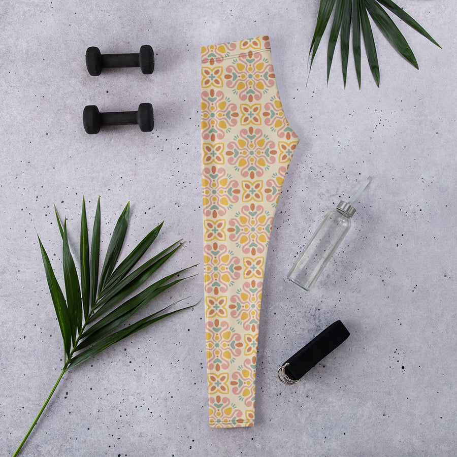Picnik Bloom AOP Leggings mockup 1
