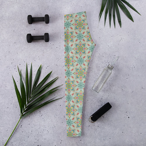 Spice Market AOP Leggings mockup 1 pattern preview
