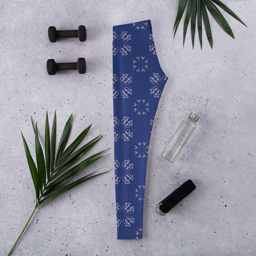Calligraphy Cross AOP Leggings mockup 1 pattern preview