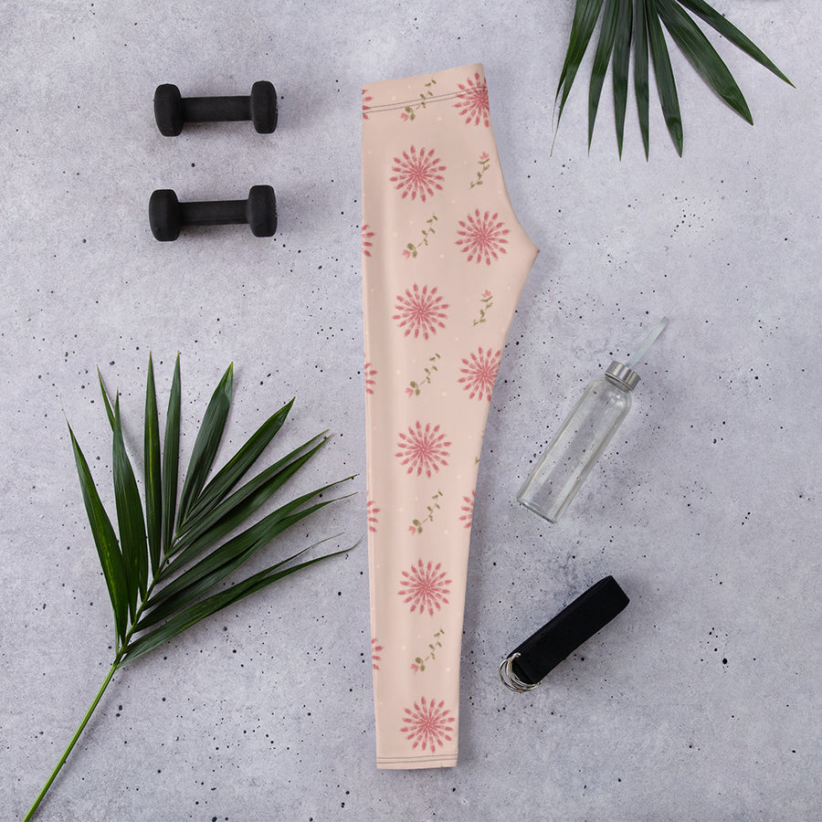 Delicate Romance 4 AOP Leggings mockup 1