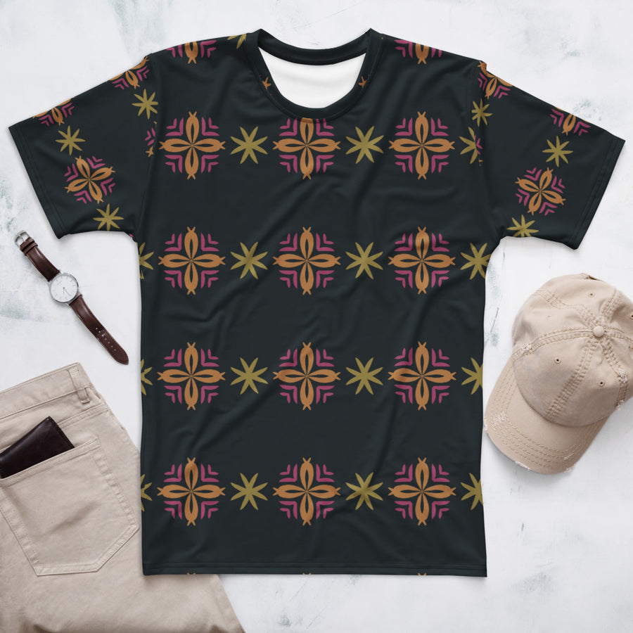 Disco Star Scatter AOP Men's T-Shirt mockup 1