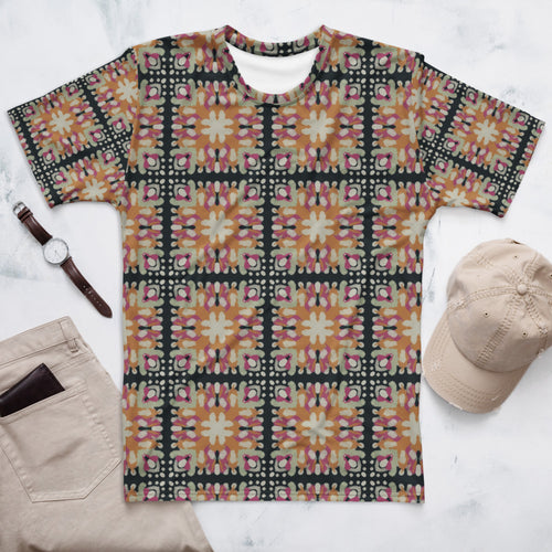 Inkblot Medallion AOP Men's T-Shirt mockup 1 pattern preview
