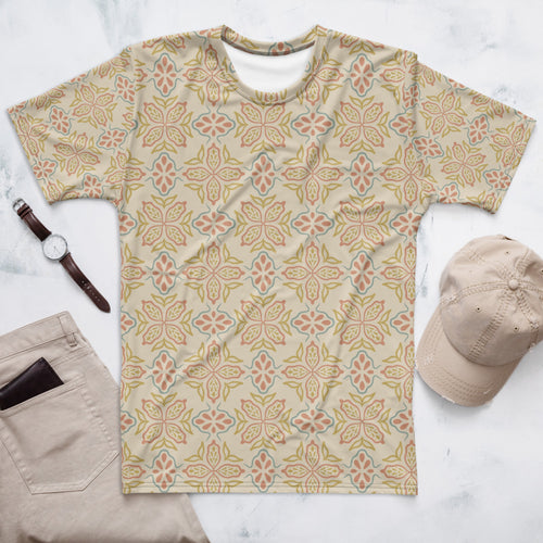 Picnik Tulip AOP Men's T-Shirt mockup 1 pattern preview