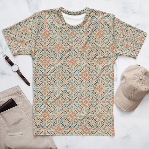 Dotwork Scatter AOP Men's T-Shirt mockup 1 pattern preview