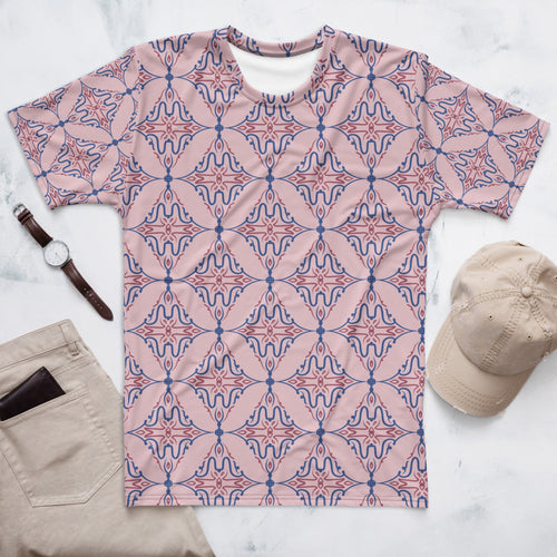 Butterfly Vine AOP Men's T-Shirt mockup 1 pattern preview