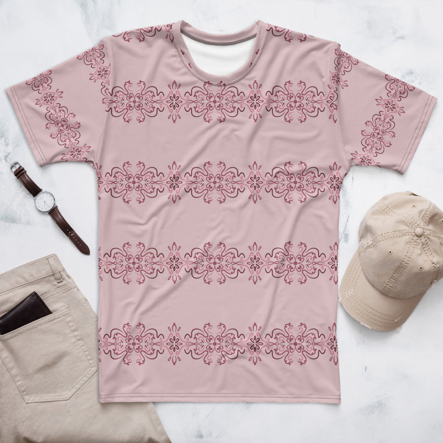 Rose Band AOP Men's T-Shirt mockup 1