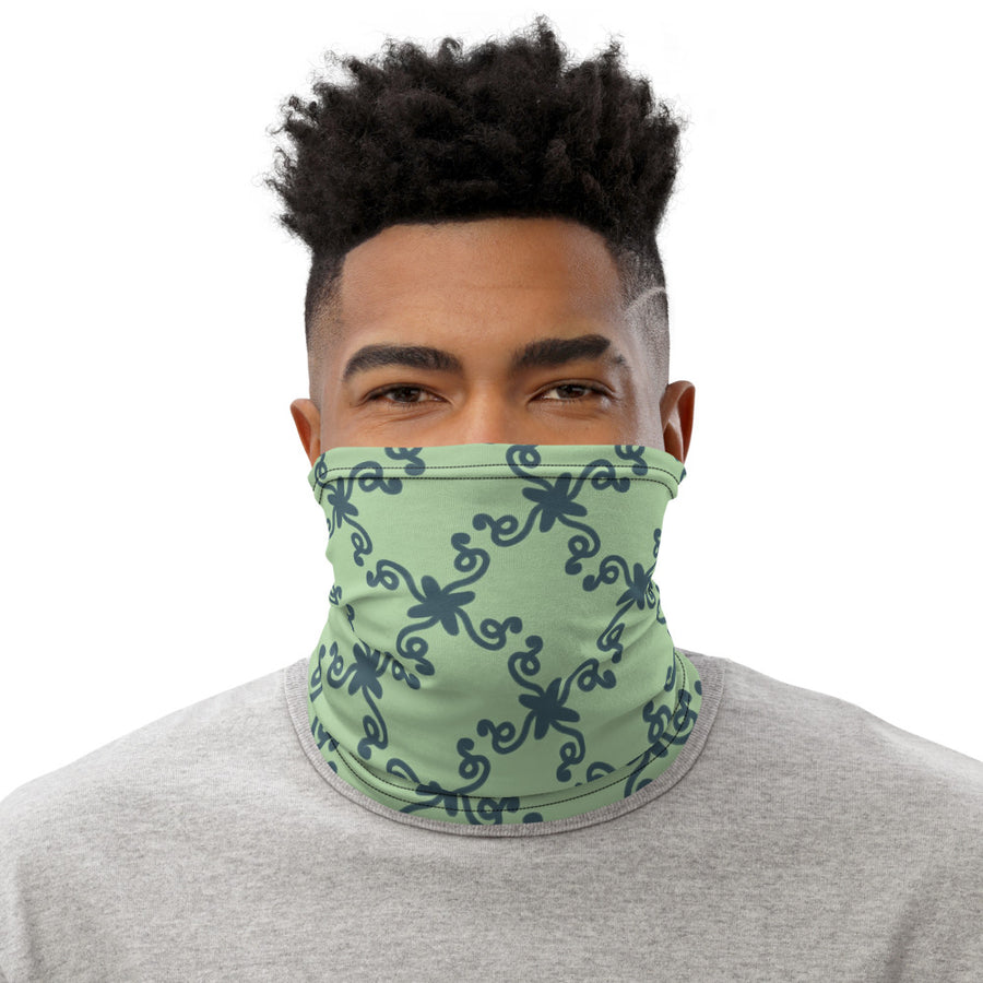 Coachella Wild Ones Mint AOP Neck Gaiter mockup 1