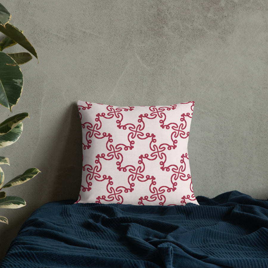 Alison Kitchen Tangle Premium Pillow mockup 1