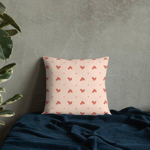 Delicate Romance 1 Premium Pillow mockup 1 pattern preview