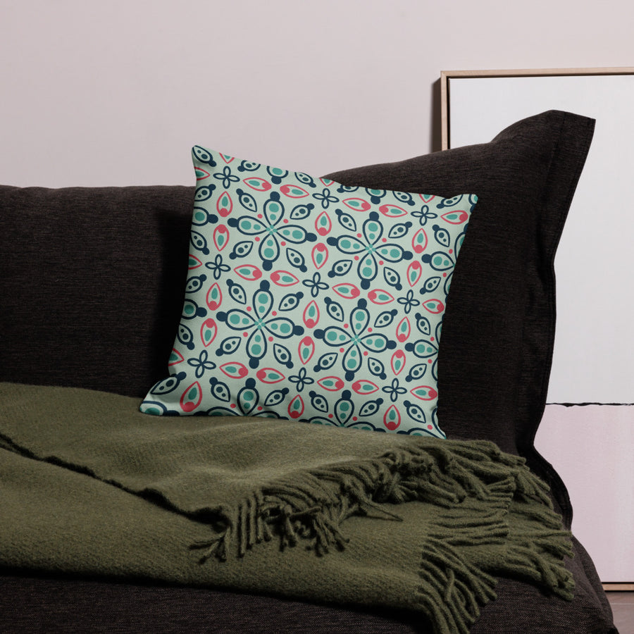 Eye Tile Souk Premium Pillow Case mockup 1