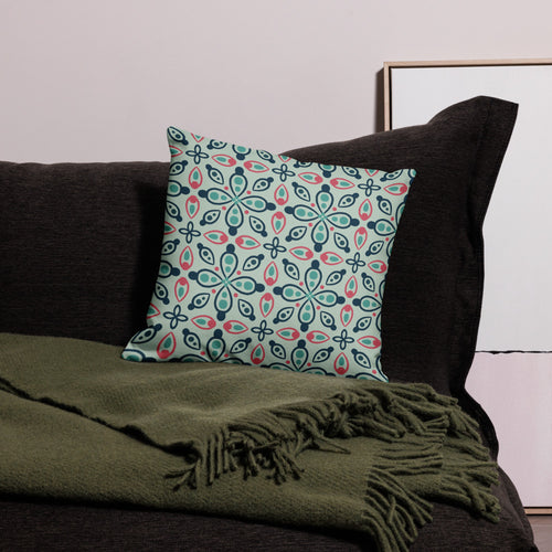 Eye Tile Souk Premium Pillow Case mockup 1 pattern preview
