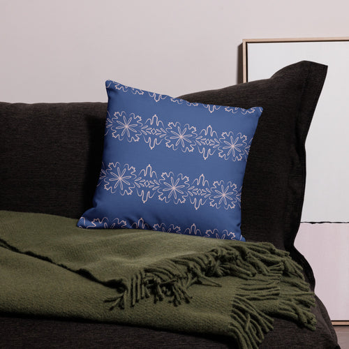 Leaf Damask Premium Pillow Case mockup 1 pattern preview