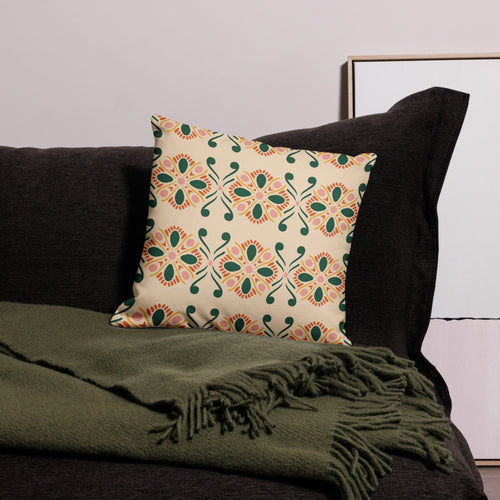 Forest Butterfly Tile Premium Pillow Case mockup 1 pattern preview