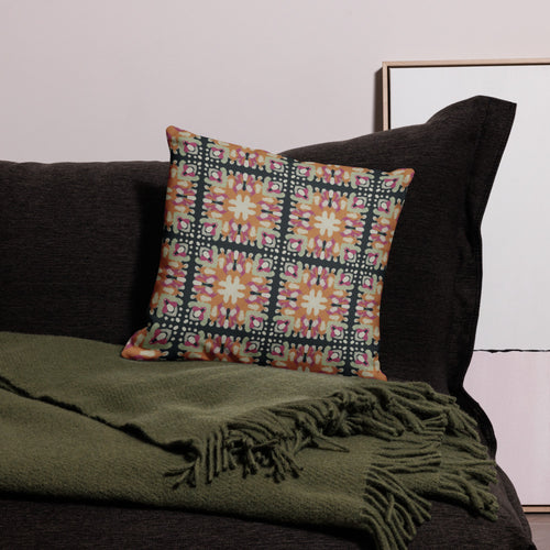Inkblot Medallion Premium Pillow Case mockup 1 pattern preview