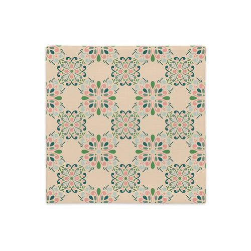 Rose Garden Tile Premium Pillow Case mockup 1 pattern preview