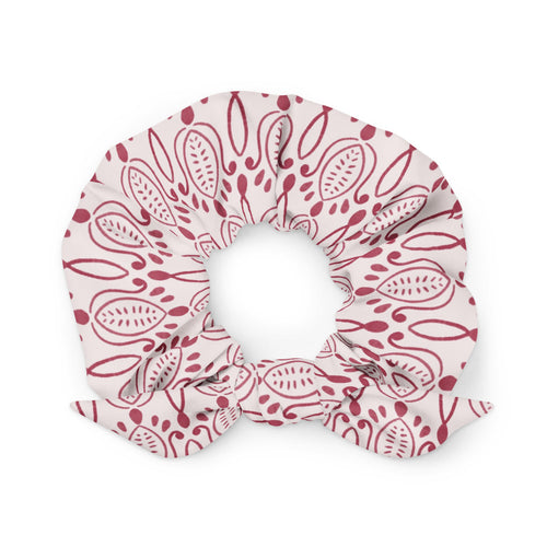 Alison Petal Throne AOP Recycled Scrunchie mockup 1 pattern preview