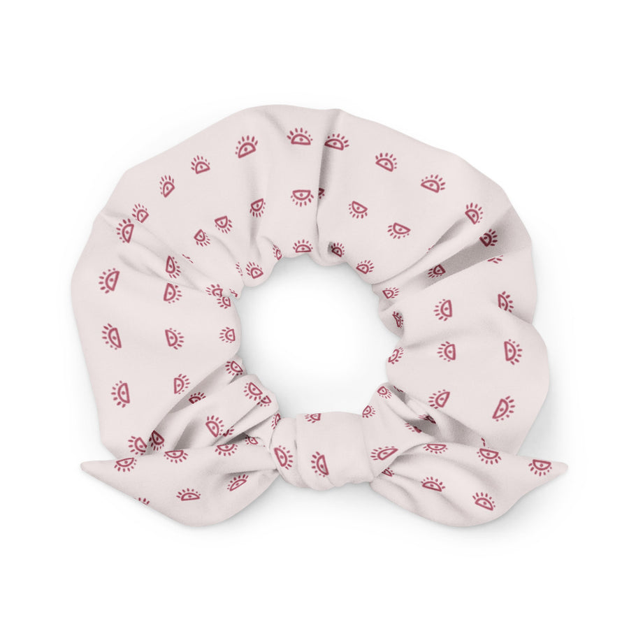 Alison Eyes On It AOP Recycled Scrunchie mockup 1
