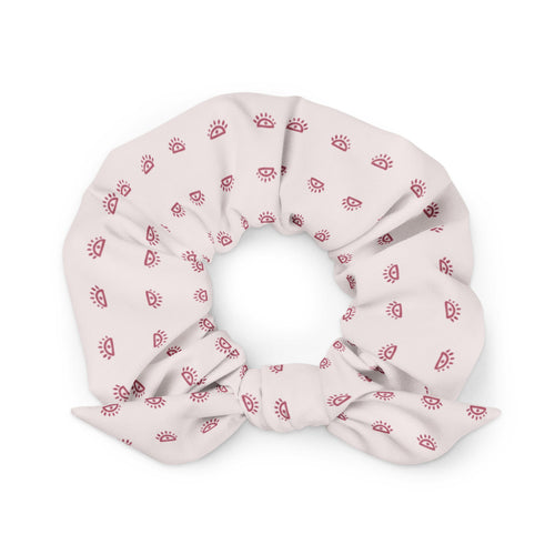 Alison Eyes On It AOP Recycled Scrunchie mockup 1 pattern preview