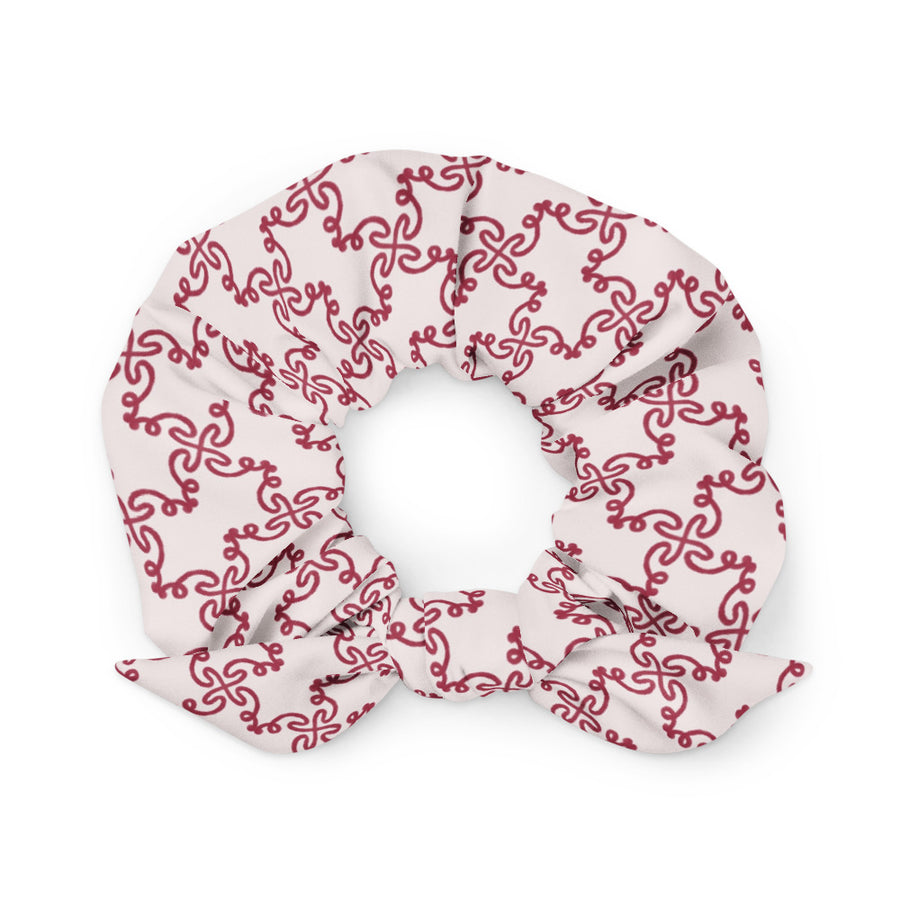 Alison Kitchen Tangle AOP Recycled Scrunchie mockup 1