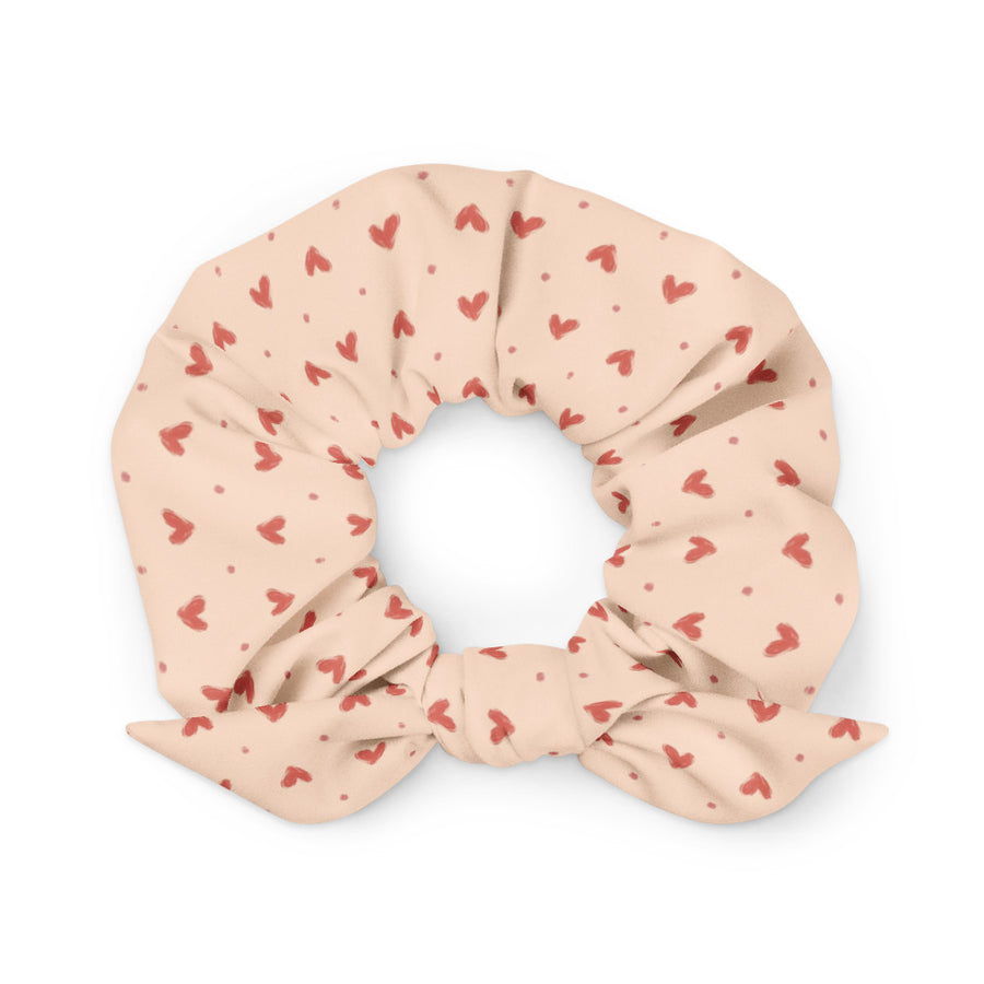 Delicate Romance 1 AOP Recycled Scrunchie mockup 1