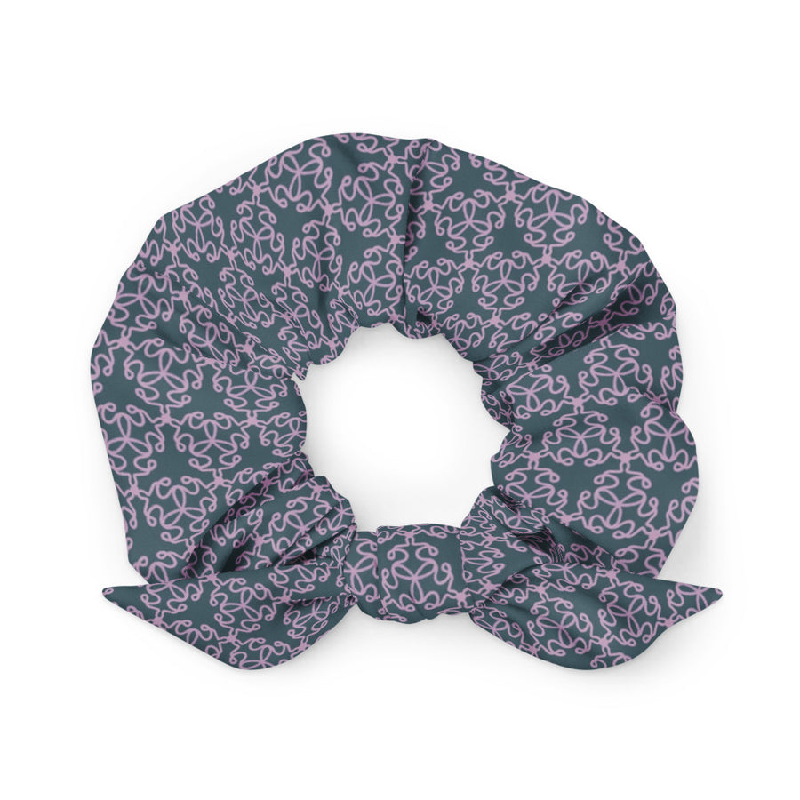Coachella We Are One Slate Lavender AOP Recycled Scrunchie mockup 1
