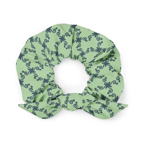 Coachella Wild Ones Mint AOP Recycled Scrunchie mockup 1 pattern preview