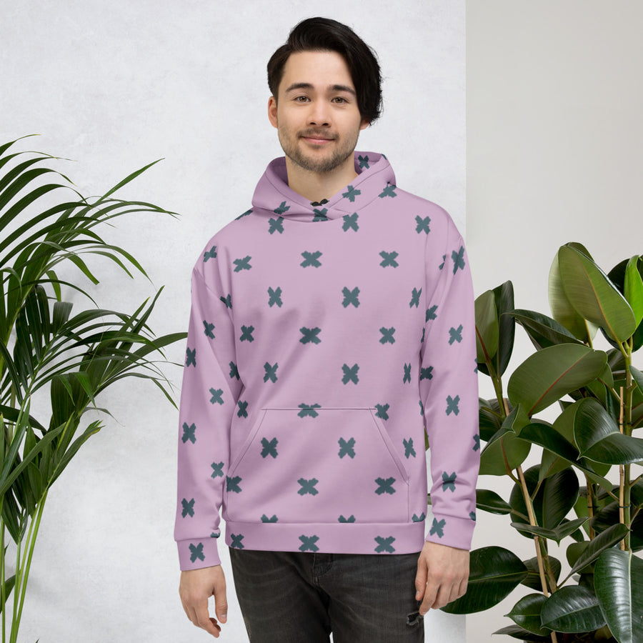 Coachella Butterfly Lavender AOP Hoodie mockup 1