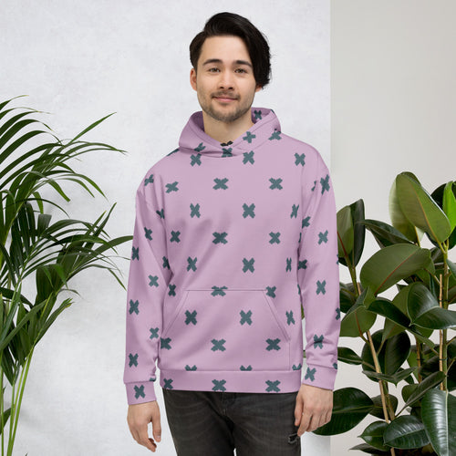 Coachella Butterfly Lavender AOP Hoodie mockup 1 pattern preview