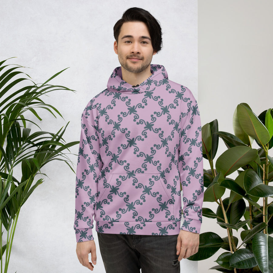Coachella Wild Ones Lavender AOP Hoodie mockup 1