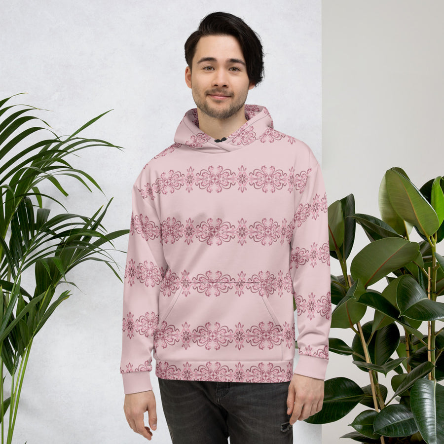 Rose Band AOP Hoodie mockup 1