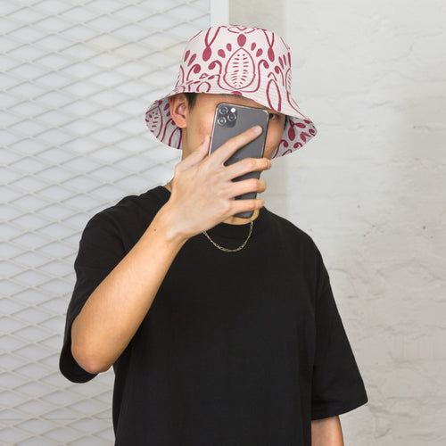 Alison Petal Throne AOP Bucket Hat mockup 1 pattern preview