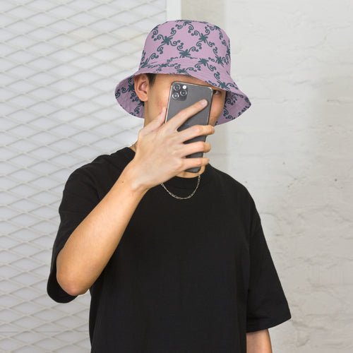 Coachella Wild Ones Lavender AOP Bucket Hat mockup 1 pattern preview