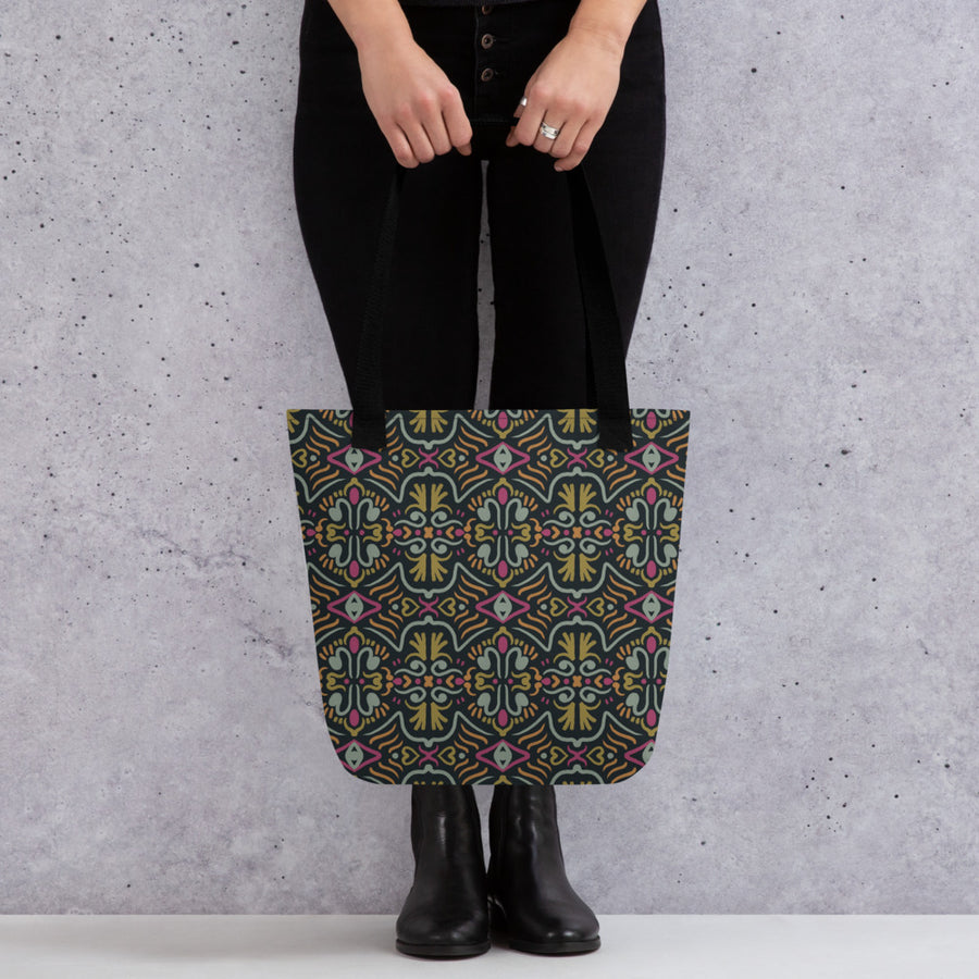 Dark Folk Eye Tote Bag mockup 1