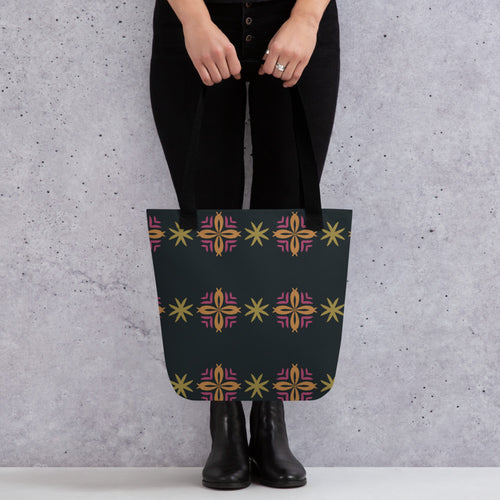 Disco Star Scatter Tote Bag mockup 1 pattern preview