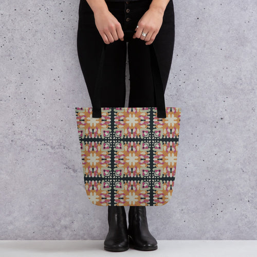 Inkblot Medallion Tote Bag mockup 1 pattern preview