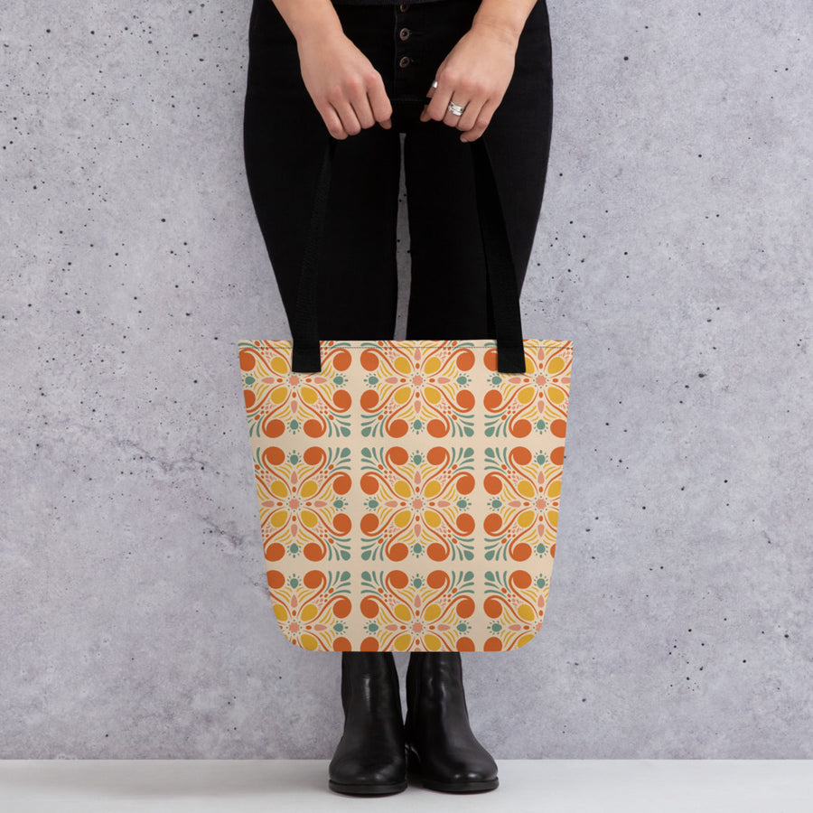 Bold Citrus Tote Bag mockup 1