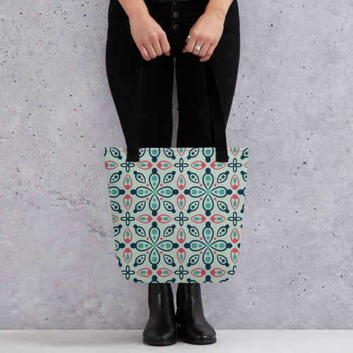 Eye Tile Souk Tote Bag mockup 1 pattern preview