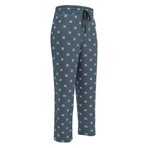 Coachella Butterfly Slate Lavender AOP Wide-Leg Joggers mockup 1 pattern preview