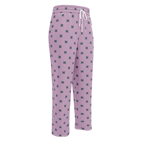 Coachella Butterfly Lavender AOP Wide-Leg Joggers mockup 1 pattern preview