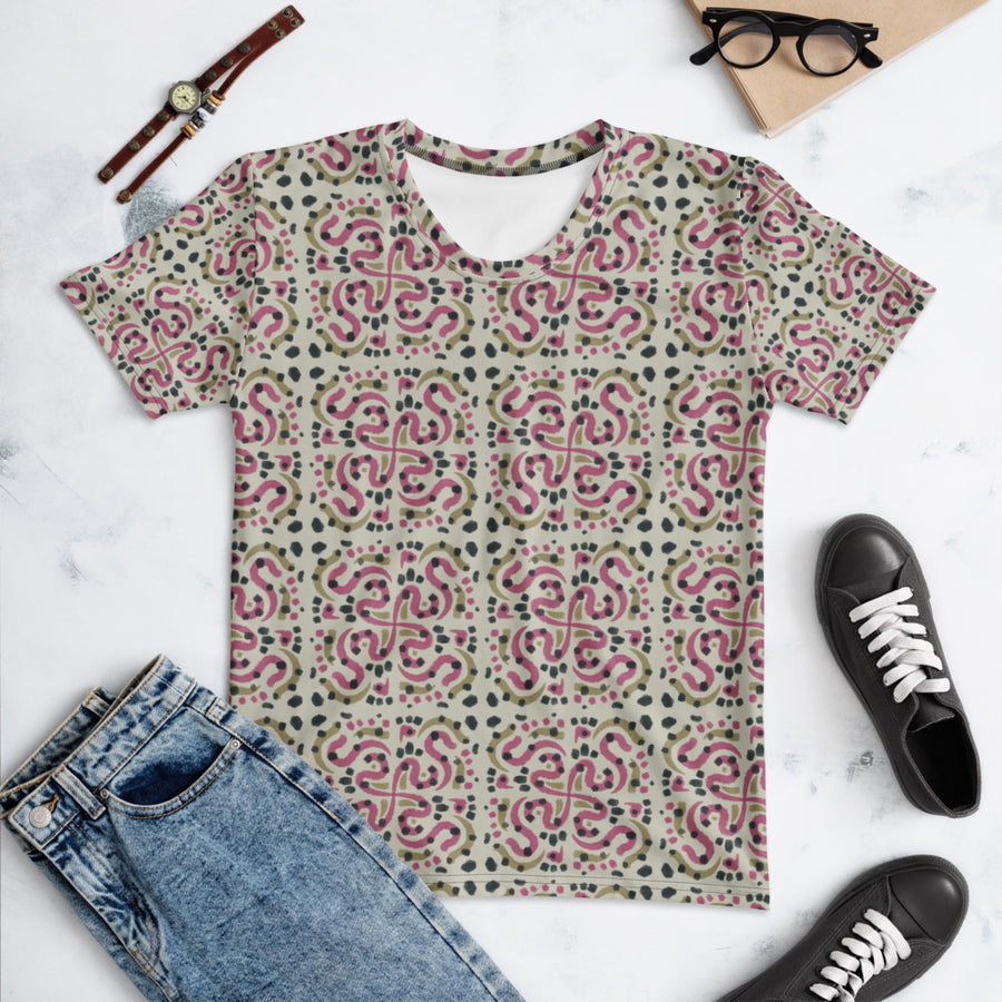 Serpentine Tile AOP Women's T-Shirt mockup 1