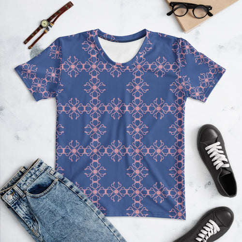 Ribbon Cross AOP Women's T-Shirt mockup 1 pattern preview