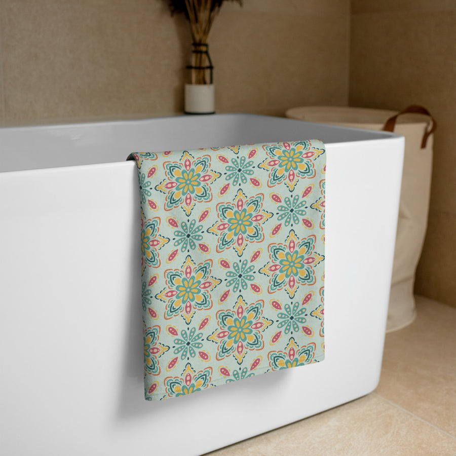 Spice Market Beach Towel mockup 1