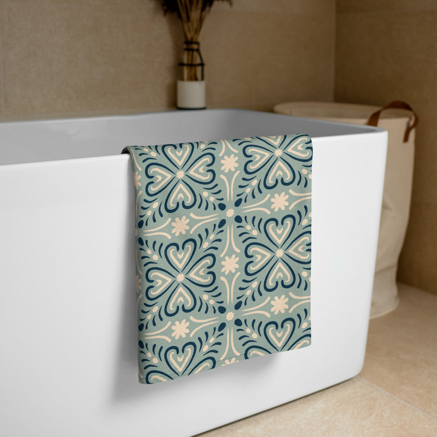 Heart Of The Souk Beach Towel mockup 1