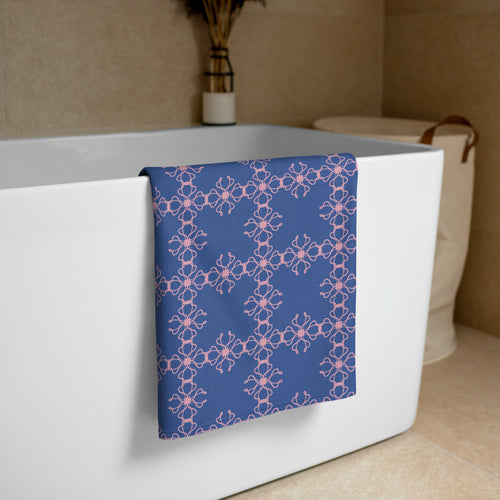 Ribbon Cross Beach Towel mockup 1 pattern preview