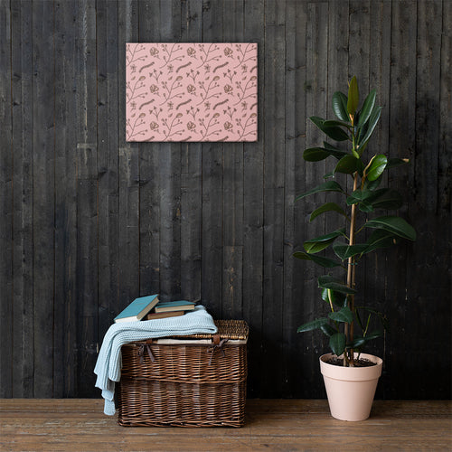 Mocha Sprig Canvas mockup 1 pattern preview